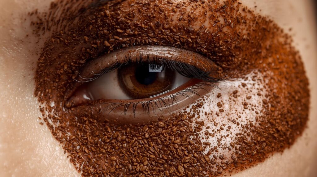 göz altı morlukları nasıl geçer kahve telvesi maskesi