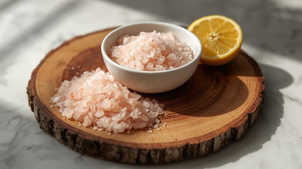 su diyeti için alkali su tarifi kaya tuzu ve limon